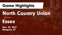 North Country Union  vs Essex  Game Highlights - Dec. 23, 2019