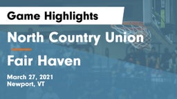 North Country Union  vs Fair Haven Game Highlights - March 27, 2021