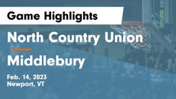 North Country Union  vs Middlebury  Game Highlights - Feb. 14, 2023