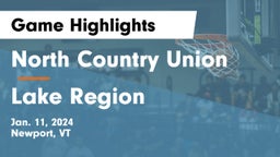 North Country Union  vs Lake Region  Game Highlights - Jan. 11, 2024