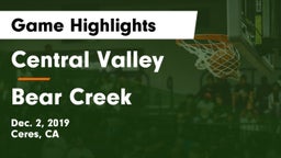 Central Valley  vs Bear Creek  Game Highlights - Dec. 2, 2019