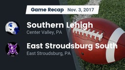 Recap: Southern Lehigh  vs. East Stroudsburg South  2017