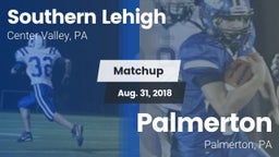 Matchup: Southern Lehigh vs. Palmerton  2018