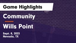 Community  vs Wills Point  Game Highlights - Sept. 8, 2023