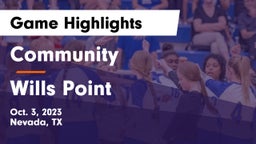 Community  vs Wills Point  Game Highlights - Oct. 3, 2023