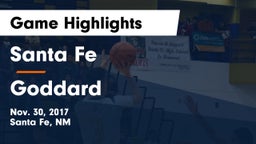 Santa Fe  vs Goddard  Game Highlights - Nov. 30, 2017