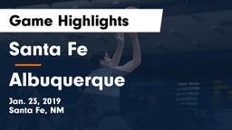 Santa Fe  vs Albuquerque  Game Highlights - Jan. 23, 2019
