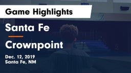 Santa Fe  vs Crownpoint  Game Highlights - Dec. 12, 2019