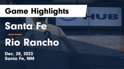 Santa Fe  vs Rio Rancho  Game Highlights - Dec. 28, 2023