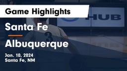 Santa Fe  vs Albuquerque  Game Highlights - Jan. 10, 2024