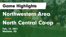 Northwestern Area  vs North Central Co-op Game Highlights - Feb. 13, 2021