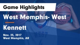 West Memphis- West vs Kennett  Game Highlights - Nov. 25, 2017