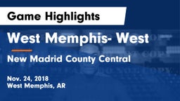 West Memphis- West vs New Madrid County Central  Game Highlights - Nov. 24, 2018