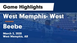 West Memphis- West vs Beebe  Game Highlights - March 3, 2020
