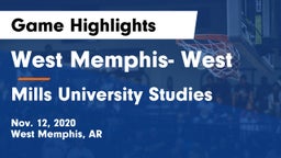 West Memphis- West vs Mills University Studies  Game Highlights - Nov. 12, 2020