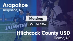 Matchup: Arapahoe  vs. Hitchcock County USD  2016