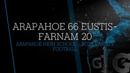 Arapahoe football highlights Arapahoe 66 Eustis-Farnam 20