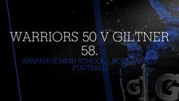 Arapahoe football highlights Warriors 50 v Giltner 58. 