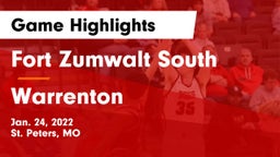 Fort Zumwalt South  vs Warrenton  Game Highlights - Jan. 24, 2022