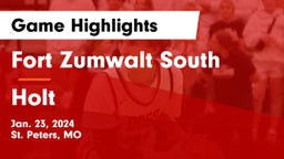 Fort Zumwalt South  vs Holt  Game Highlights - Jan. 23, 2024
