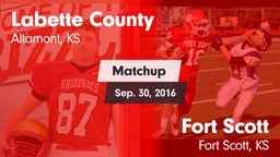Matchup: Labette County High vs. Fort Scott  2016