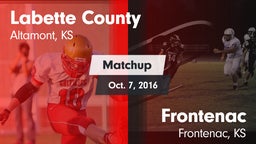 Matchup: Labette County High vs. Frontenac  2016