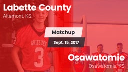 Matchup: Labette County High vs. Osawatomie  2017