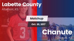 Matchup: Labette County High vs. Chanute  2017