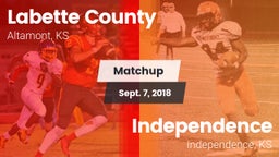 Matchup: Labette County High vs. Independence  2018