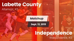 Matchup: Labette County High vs. Independence  2019