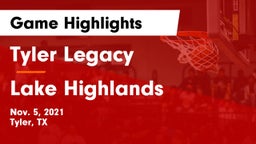 Tyler Legacy  vs Lake Highlands  Game Highlights - Nov. 5, 2021
