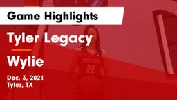 Tyler Legacy  vs Wylie Game Highlights - Dec. 3, 2021