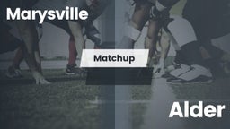 Matchup: Marysville High vs. Alder  2016