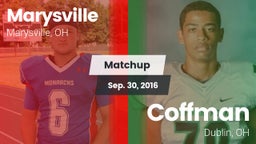 Matchup: Marysville High vs. Coffman  2016
