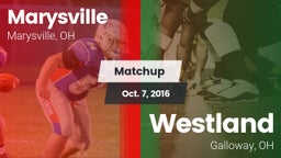 Matchup: Marysville High vs. Westland  2016
