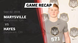 Recap: Marysville  vs. Hayes  2016