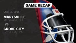 Recap: Marysville  vs. Grove City  2016