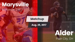 Matchup: Marysville High vs. Alder  2017
