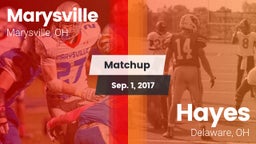 Matchup: Marysville High vs. Hayes  2017