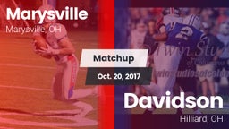 Matchup: Marysville High vs. Davidson  2017