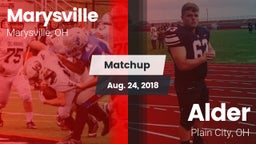 Matchup: Marysville High vs. Alder  2018