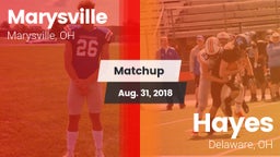 Matchup: Marysville High vs. Hayes  2018