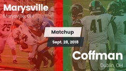 Matchup: Marysville High vs. Coffman  2018
