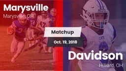 Matchup: Marysville High vs. Davidson  2018