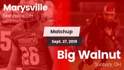 Matchup: Marysville High vs. Big Walnut 2019