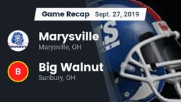 Recap: Marysville  vs. Big Walnut 2019