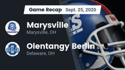 Recap: Marysville  vs. Olentangy Berlin  2020