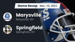 Recap: Marysville  vs. Springfield  2021