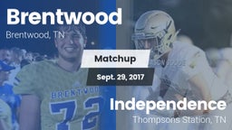 Matchup: Brentwood High vs. Independence  2017