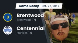 Recap: Brentwood  vs. Centennial  2017